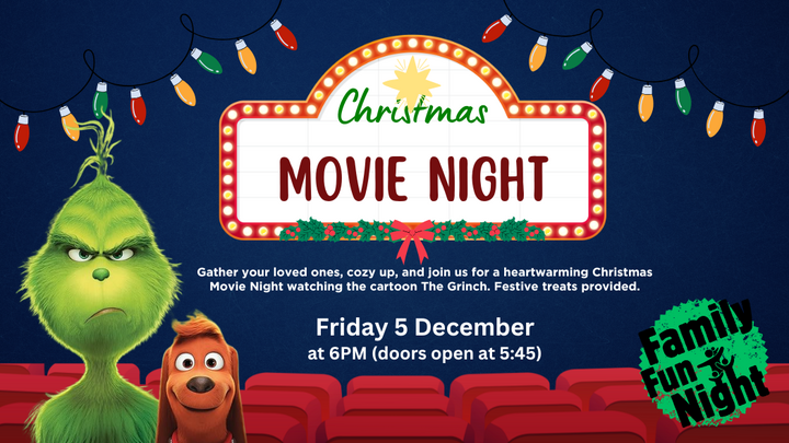 Christmas Family Movie Night: The Grinch logo