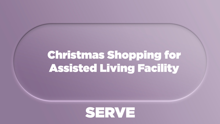 #38 (12/16) Let's go Christmas shopping for a local assisted living facility  logo