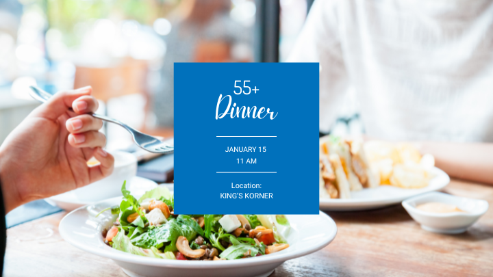 55 + Lunch at King's Korner logo