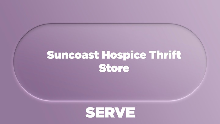 #05 We're Helping at Suncoast Hospice Thrift Store  logo