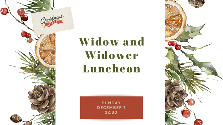 Christmas Luncheon - Widow and Widower Event logo