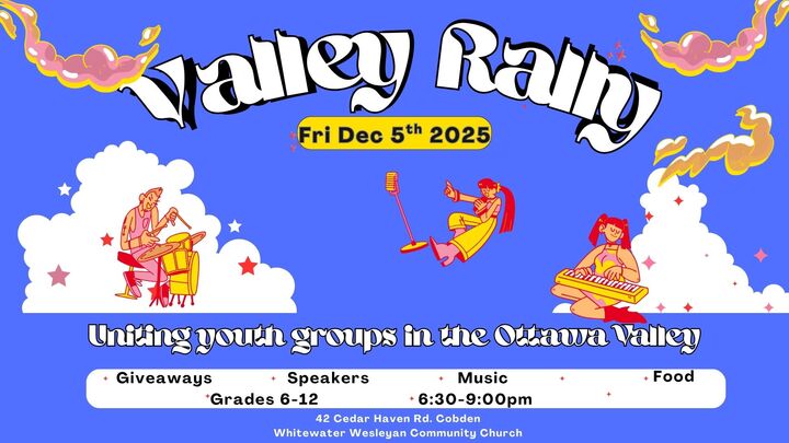 Youth Valley Rally - Arnprior Youth goes to Cobden! logo