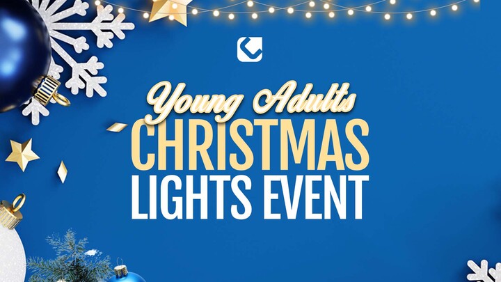 Young Adults Christmas Lights Event logo