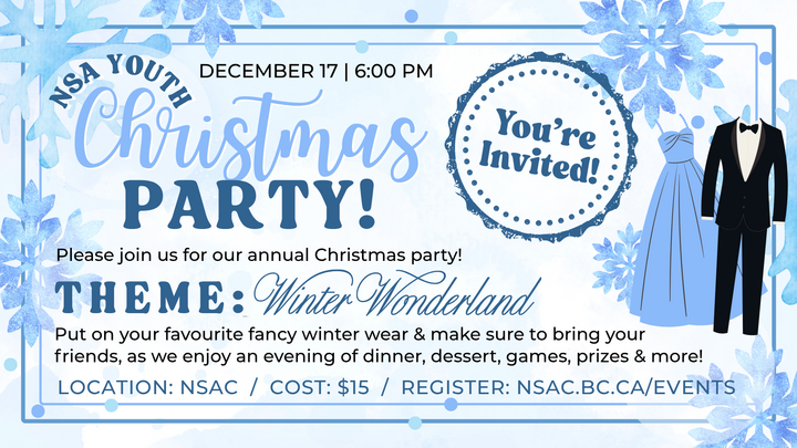 NSA Youth Christmas Party! logo