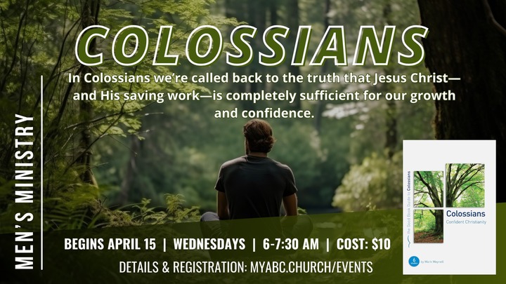 Wednesday AM Men's Bible Study - Colossians logo