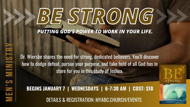 Wednesday AM Men's Bible Study - Be Strong | Joshua Study logo