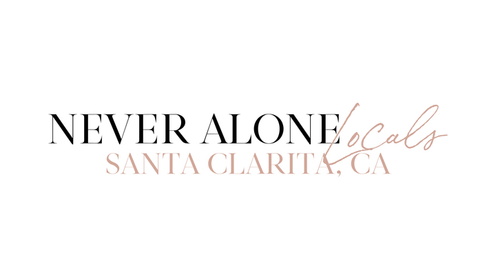 Never Alone Widows May Meeting logo