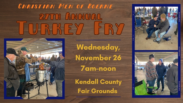27th Annual Christian Men of Boerne Turkey Fry logo