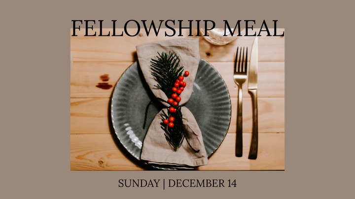 December Fellowship Meal logo