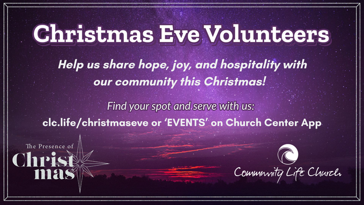 Christmas Eve Service Volunteers logo