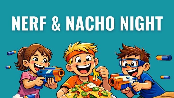 Nerf & Nachos Night logo