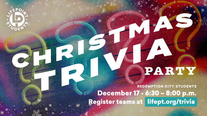Redemption City Students Christmas Trivia Party logo