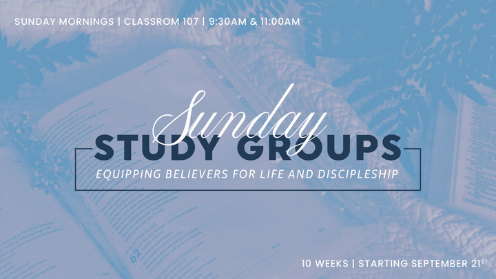 Sunday Study Groups 11am logo