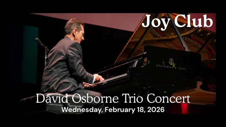 Joy Club David Osborne Concert logo