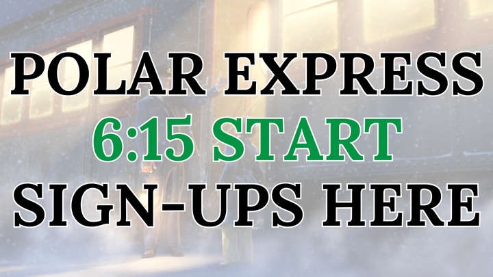 Polar Express Family Experience 6:15 START TIME logo