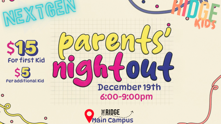 Parents’ Night Out – December 19 | 6–9 PM logo