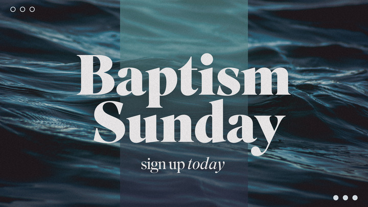 Baptism Sunday logo