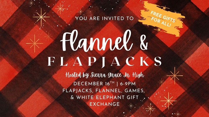 SGF Jr. High Christmas Party (Flannels & Flapjacks) logo