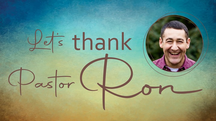 Pastor Ron Thank You Celebration logo