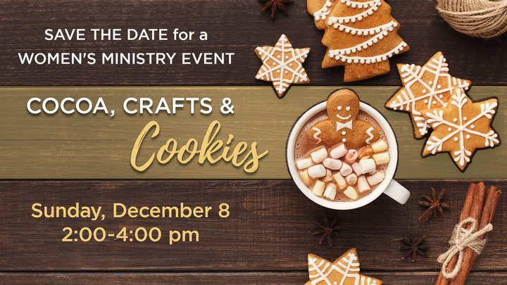 Cocoa, Crafts & Cookies - A Women's Event logo image