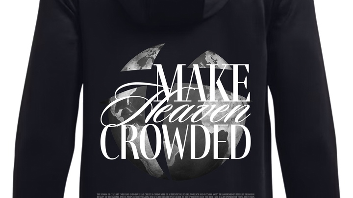 Make Heaven Crowded Missions Sweatshirt logo