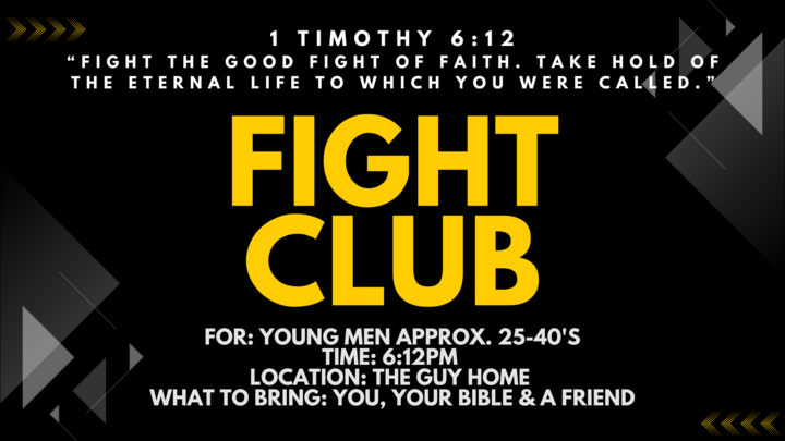 Fight Club - Men's Bible Study logo