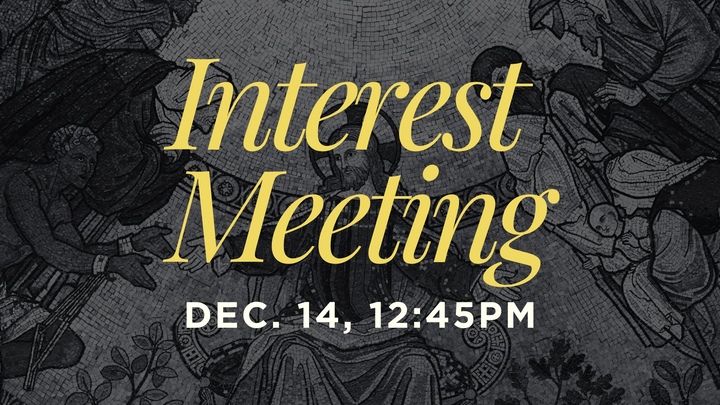 Interest Meeting (18-25yr. discipleship program) logo