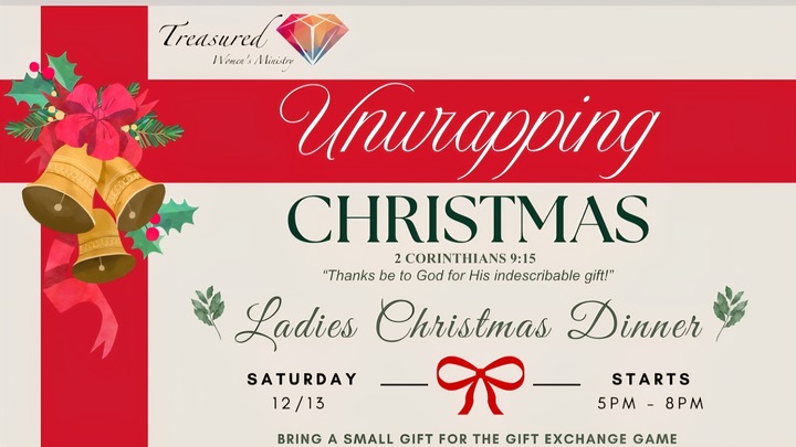 Unwrapping Christmas Ladies Dinner 2025 logo