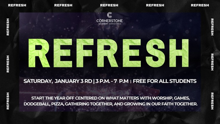 REFRESH — Student Ministries Event logo