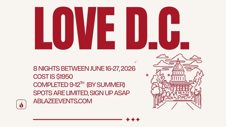 Ablaze Washington D.C. Outreach 2026 logo