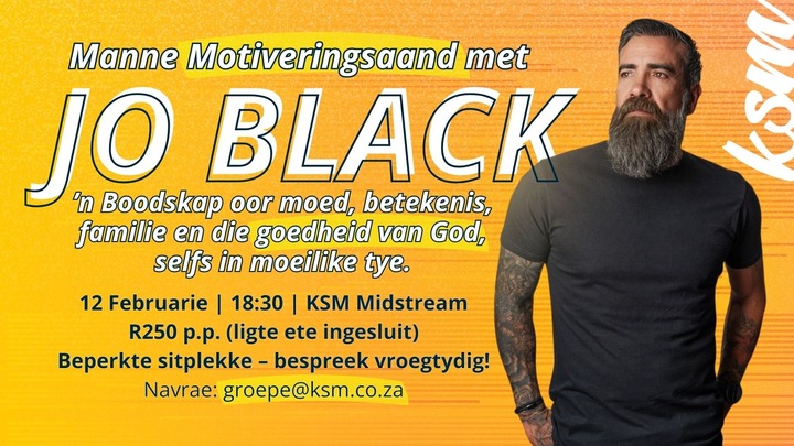 JO BLACK | Motiverings aand | KSM Midstream | 12 Feb 2026 logo