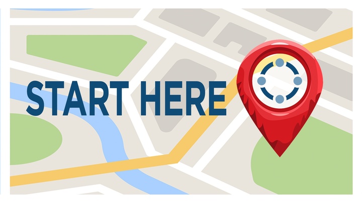 START HERE logo