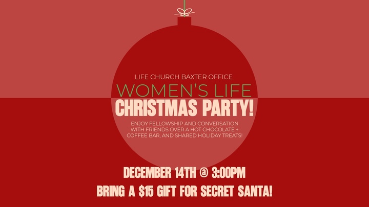 Baxter Women's Life Christmas Party logo