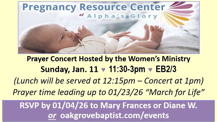 Alpha's Glory Prayer Concert logo