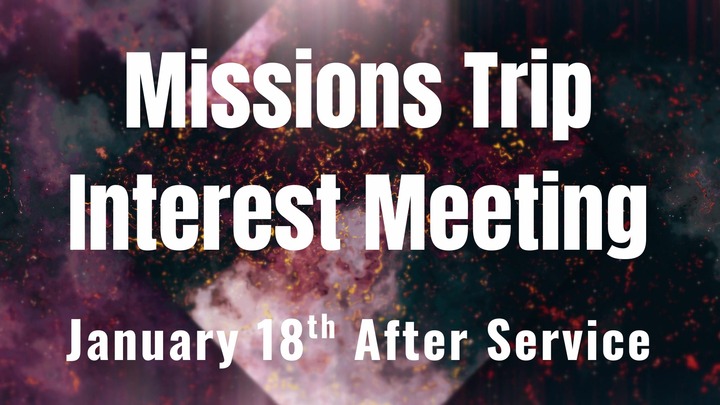 Missions Trips Interest Meeting logo