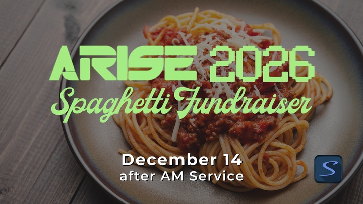 Arise 2026 Spaghetti Fundraiser logo