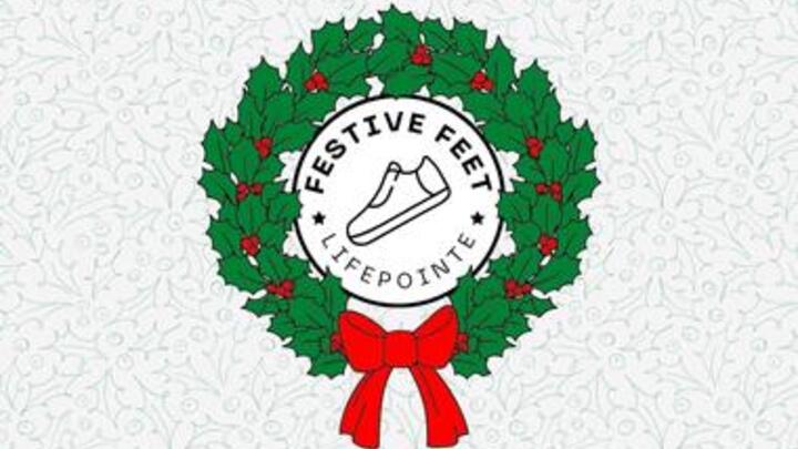 Festive Feet FITTING // Shoe Drive for Jessie Baker Elementary logo