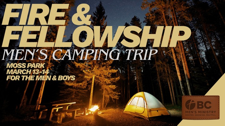 Fire & Fellowship Men's Camping Trip logo