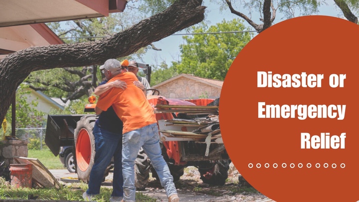 Emergency or Disaster Relief with Christ in Action or Eight Days of Hope  logo