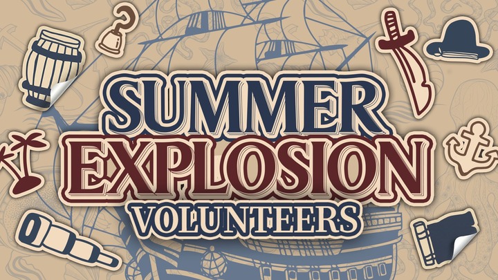 Summer Explosion Volunteers 2026 logo