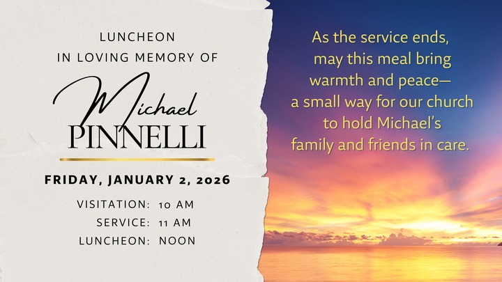 Food & Time Donations for Michael Pinnelli Memorial Luncheon logo