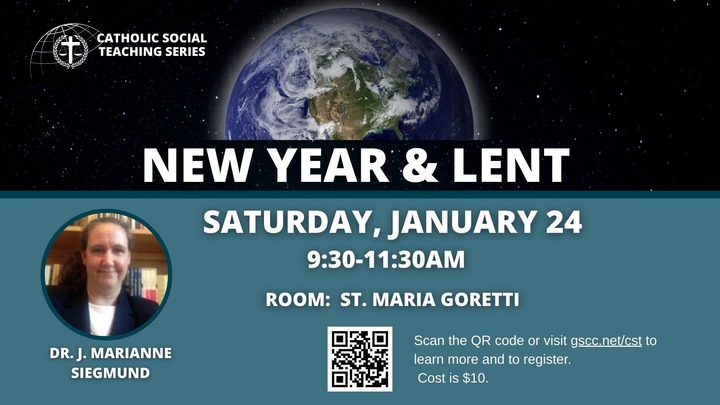 Catholic Social Teaching - New Year and Lent logo