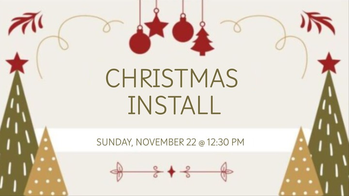 Beebe Christmas Install logo