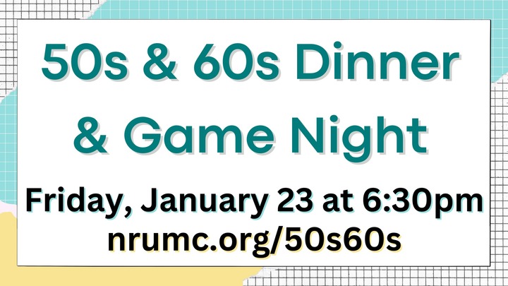 50s/60s Dinner and Game Night logo