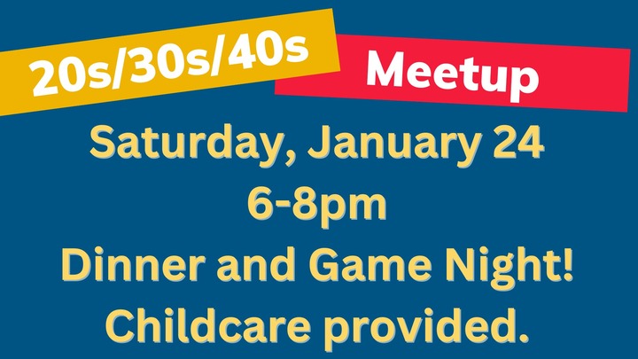 20s/30s/40s Dinner, Games, and Planning logo