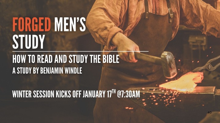 Forged Men’s Bible Study: Winter 2026 logo