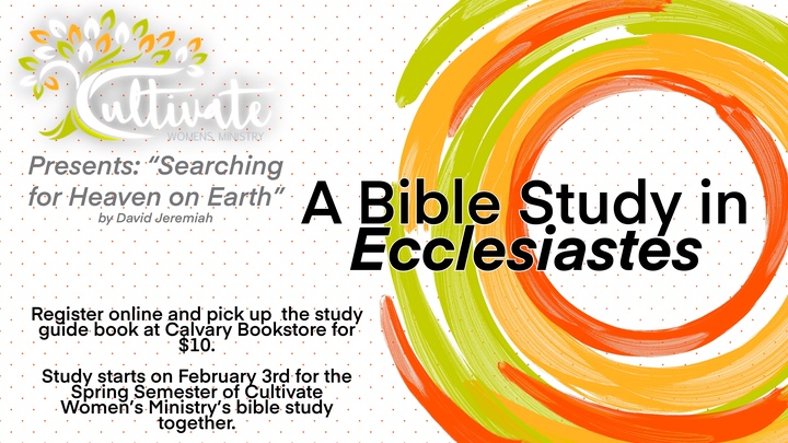 Cultivate Bible Study - Searching for Heaven on Earth logo