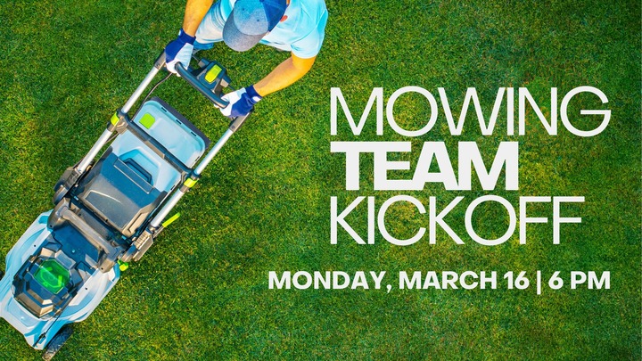 Mowing Team Kickoff logo
