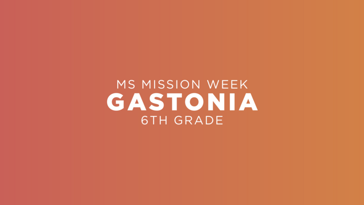 6th Grade Mission Week Trip - Gastonia, NC logo