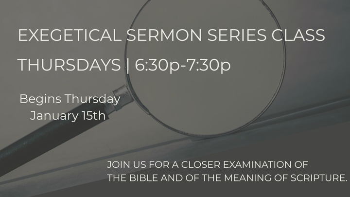 Expository Sermon Series Class Winter/Spring logo